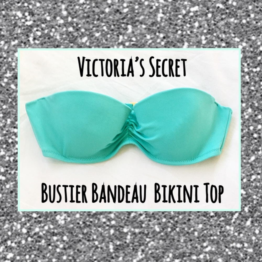 OWO- Aqua Bustier Bandeau VS Bikini Top